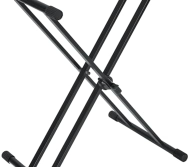 Gator Frameworks GFW-KEY-2000X Deluxe X-Style Keyboard Ständer – Höhenverstellbar, Heavy-Duty Stahl, bis 91 kg Tragkraft, ideal für Keyboard, Piano, Studio & Bühne