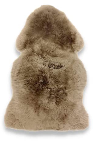 Leibersperger Premium Lammfell aus Merino 120x70 cm– Erhältlich in vielen Farben – Sehr pflegeleicht – Gemütlich und wärmend - Strapazierfähig (Grau)