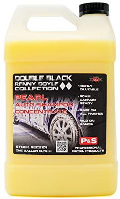 P&S Professional Detail Products Pearl Auto Shampoo – High-Foaming, pH-Balanced Car Wash Soap, Biodegradable, Safe for All Finishes, Lemon Scent, Foam Cannon & Bucket Wash - 1 Gallon