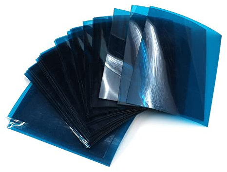 Othmro Pack de 12 DIY Filtre Bleu Papier Fabrication de Lunettes Style 3D Rouge Bleu 3D Film Lunettes de Jeu Lunettes 3D Cadre Lentilles en Résine Blanche pour 3D TV Cinéma Home Films