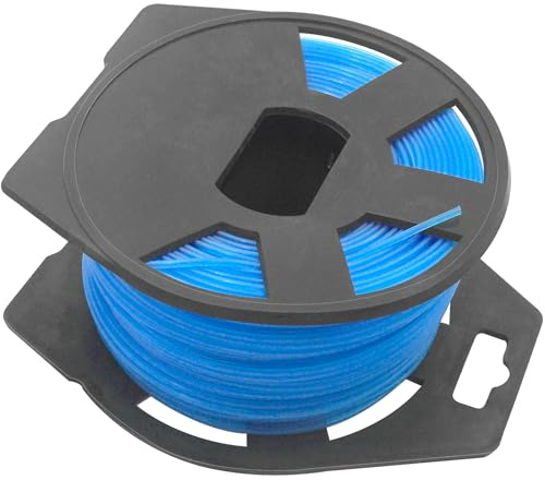 Zeqeey Mähfaden Trimmerfaden 0.065 Rasentrimmerfaden Ersatz Nylon Trimmer Linie 100 m x 1,6 mm Schnur Rundseil für universelle Rasentrimmer