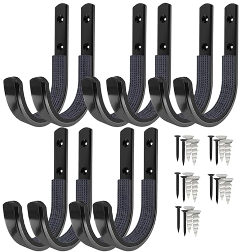 Spoligod Waffenständer für die Wand, 22,7 kg Kapazität, legierter Stahl, Schwarz, 5 Paar