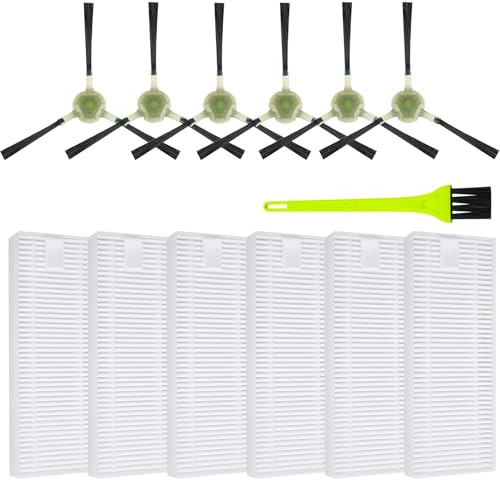 AVAENZO Accessori per Lefant M210 Pro, 6 Filtri Hepa 6 Spazzola Laterale robot aspirapolvere (non compatibile con M210 Pro +)