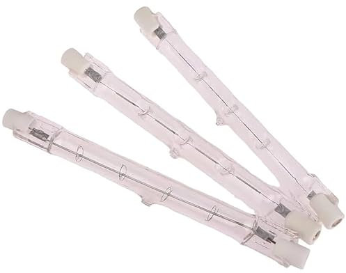 Swan Lightbulbs Linear Halogen Floodlight Bulbs, 240V, 230W, R7S 119mm, Dimmable, Clear, Energy Saver, Pack of 3