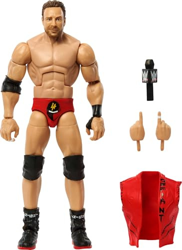 Mattel WWE Elite Collection Top Picks - Juego de Figuras de acción y Accesorios, colección LA Knight de 6 Pulgadas con Manos Intercambiables, Equipo de Anillo y 25 Puntos de articulación