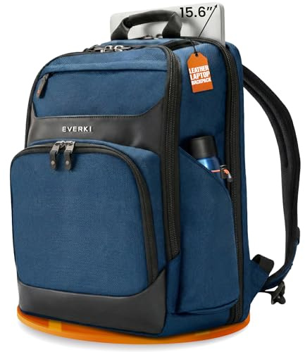 EVERKI Onyx Business Travel Backpack with Laptop Compartment, Navy - 25 L