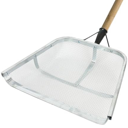 Gartensieb - Tragbares Ergonomisches Erntesieb | Leicht Zu Greifender Sandsieb Schaufel | Getreideschaufel | Metallschaufel | Erdsieb | Sandsiebschaufel | Getreidesieb Schaufel