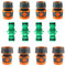 FORMVERSITY 12 Kit Manguera Jardin, Conector Rapido 3/4 Conector Manguera, Quick Connect Water Hose Adapter 1/2, Unir Dos Mangueras Conector Manguera, Accesorios Manguera Jardin