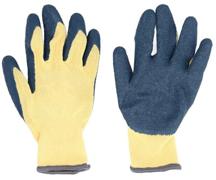 lvifloae Gants de travail de sécurité isolés électriques Gants en caoutchouc pour électricien avec poignée ignifuge anti-abrasion haute tension anti-vibration antidérapants pour