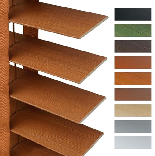 Nach Maß Holzjalousie Fenster Innen, Holz Jalousie 50 mm Lamellen Fensterjalousie, 180 220 80 85 90 95 100 115 120 140 160 165 170cm Sichtschutz Verdunkelung Jalousette(I)