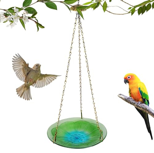 Mangiatoia decorativa per | motivo floreale per nettare, dispenser per mangime, per giardino, terrazza, balcone, alberi ed esterni