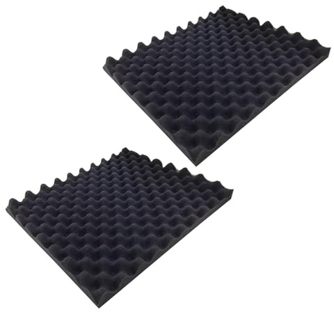 ZGUZMCMK 2 Piezas Inserto Esponja Caja Herramientas Almohadilla Amortiguadora Ondulada Flexible Alta Densidad Protección Adecuada para Envío Taller Protección, 20mm