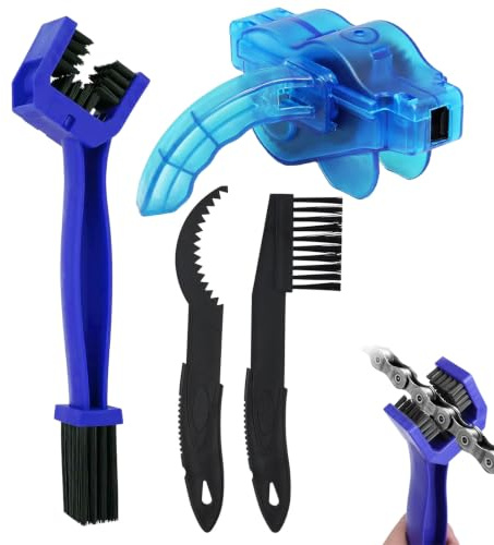 Quorumsg Limpia Cadenas Bicicleta, Universal Eficiente Limpiador Cadena Bicicleta Kit, Portátil Kit de Herramientas de Limpieza, para Limpieza Motocicletas y Bicicletas