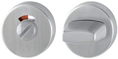 HOPPE ZT-Schlüsselrosette E42KVS, rund WC/SS Edelstahl matt TS 37-42