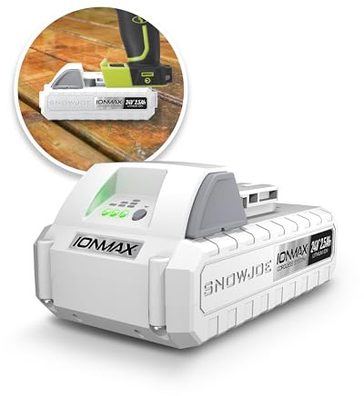 Snow Joe 24VBAT-LT IONMAX 24V Lithium-Ion Battery, Universal Battery-Management System, Manufacturer Original, Compatible with Auto Joe, Power Joe, and Sun Joe Products, 2.5Ah, Charger Not Included