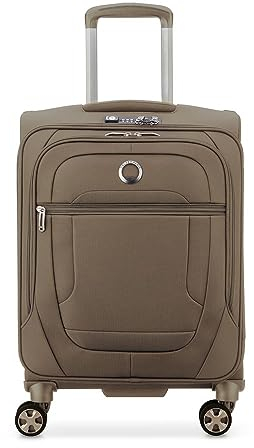 DELSEY PARIS - HELIUM DLX - Weicher Slim-Kabinenkoffer - 55x40x20 cm - 35 Liter - S - Moka