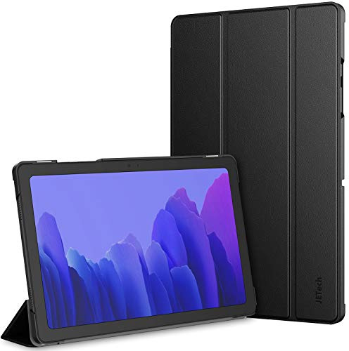 JETech Hülle für Samsung Galaxy Tab A7 10,4 Zoll 2020 (SM-T500 / T505 / T507), Dünn Ständer Harter Rücken Abdeckung Schutzhülle (Schwarz)