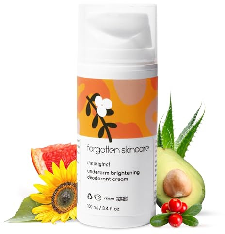Forgotten Skincare The Original Whitening Deo Cream for Dark Armpits, Body Odor Removal for Women and Men, Treatment for Ingrown Hair, Vitamin C and S-Acid