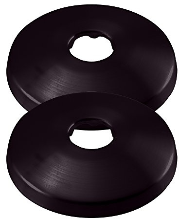 Westbrass A128-2-12 1/2 Sure Grip Low Pattern Flange for Copper Pipe (5/8 OD), Oil Rubbed Bronze (2-Pack)