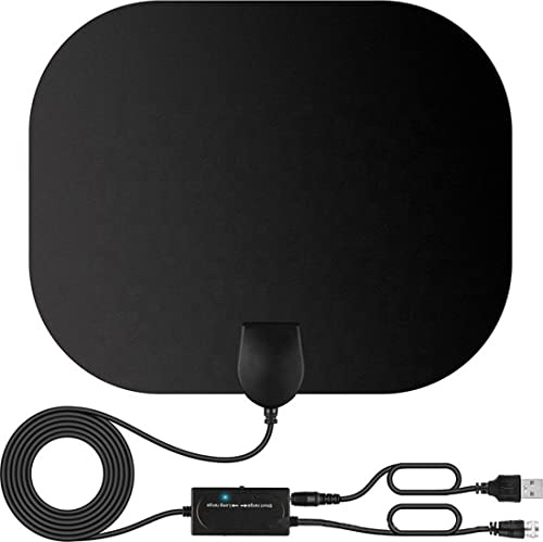 Revelook 2024 Antenne TV Intérieure Puissante TNT HD - 420KM de Portée Avec Amplificateur Smart Signal Booster - Pour 1080P 4K DVB-T/DTMB