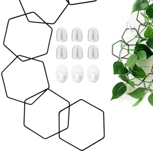 18stk Rankhilfe für Kletterpflanzen, Rankhilfe für Zimmerpflanzen Rankhilfe für Topfpflanzen Spalier zum Aufhängen An Der Wand Rankhilfe für Pflanzen Zubehör für Weinreben Pothos Efeu