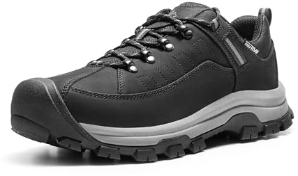 NORTIV 8 Zapatos de Senderismo Hombres Zapatillas Trekking Impermeables Botas Montaña con Suela MD Antideslizante,Size 47,Negro,NMUMHI2501