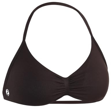 AUROLA Influence Strappy Bra Sports Bras for Women, Backless Padded Impact Strappy Bra for Workout Gym Yoga with Removable Cups,Coffee,M