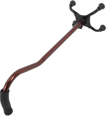 SECFOU Vierbein-gehstock Aus Aluminiumlegierung Für Senioren Behinderte Und Ältere Menschen Mit Rutschfesten Gummifüßen Und Polierter Oberflächenbeschichtung