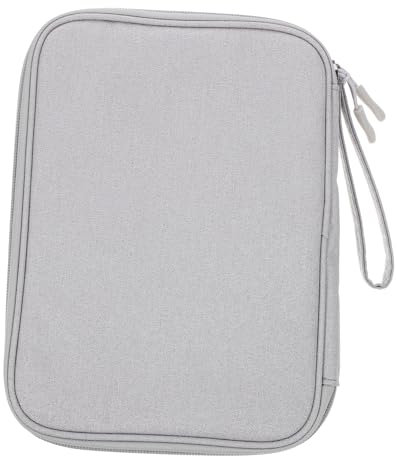 HOMSFOU Aufbewahrungstasche für Festplatten Multi Draht Kabel Halter Auslauf Fall Tragetasche Kabel-Organizer Elektronischer Organizer Elektronikgehäuse Reisezubehör Stoff Light Grey
