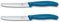 Victorinox Swiss Classic, Frühstücksmesser, Brötchenmesser Set 2teilig, Scharfe Klinge, Wellenschliff, 11 cm, Rostfreier Stahl, Blau