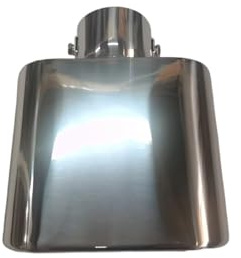 Acero Inoxidable End Trim Punta de Escape Universal para Coche, Tubo Cuadrado de Acero Inoxidable, embellecedor Cromado, Tubo de Escape Modificado para Coche Cola Modificado Tubo