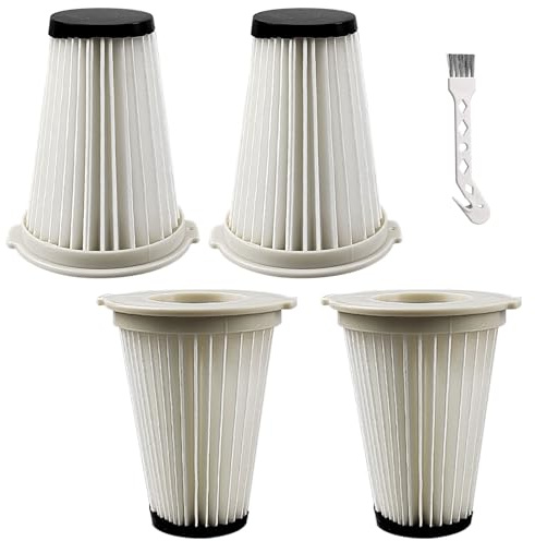 4 Pezzi Filtro Aspirapolvere Compatibile con Kenmore K3000 10438 DS4015 DS4030, in Plastica, con Spazzola di Pulizia, per Filtrare Polvere, Batteri e Lanugine