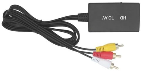 Zkydhbd HDTV a 3RCA Converter 1080P Composite Switcher Adapter Composite To Hdtv