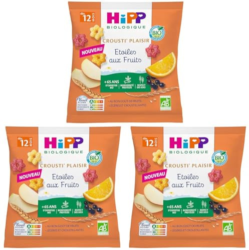 HiPP - Etoiles aux Fruits - Sachet de 30g (Lot de 3)