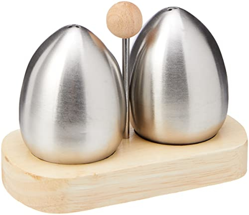 Premier Housewares Salt And Pepper Pots Condiment Set Salt And Pepper Shakers Pepper Shaker Pepper Salt Set Salt n Pepper Shakers Salt Pepper 9x13x7,Silver