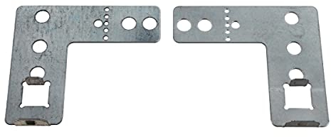 Paxanpax PLD1587 Compatible for BSH Bosch, Neff, Siemens Multi-Model Fitting Dishwasher Bracket Fixing Kit (00165778), Silver