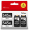 Foiset 2 Schwarz Canon Druckerpatronen 545 545 XL Ersatz für Canon PG 545 Schwarz für Canon PIXMA TS205 TS305 TS3350 TS3452 TR4550 MG2550 MG2555 MG2900 MG2950 MG3050 MG3051 MX495