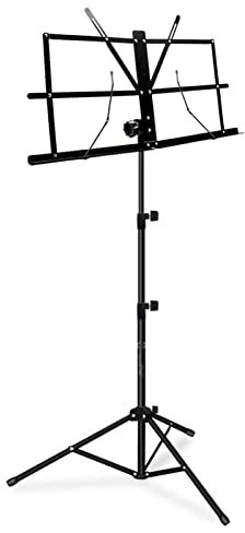 Faltbarer Notenständer, Einfach zu Installierender Notenständer Platzsparend für Leistung