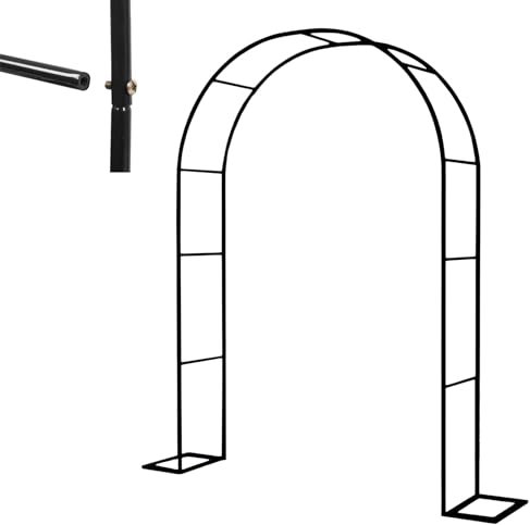 220 Cm Altezza X 130/150/180/200/235/250/290/315/345/375 Cm Larghezza Arco Da Giardino, Arco Per Rose Per Piante Rampicanti Rose Viti, Giardino Patio Decorazione Per Feste Nuziali Arco Pergolato(Color