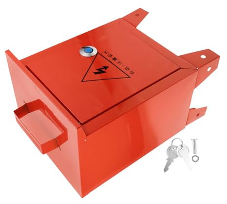 jojofuny Outdoor Weatherproof Distribution Box Portable Enclosure for Construction Sites Junction Box for Temporary Power Supply Compact Design