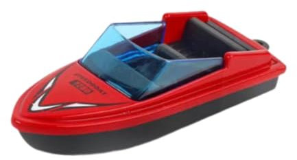 harayaa Modellboot Spielzeug für Mikro Landschaftsdekor, Desktop Boot für Kinder Und Erwachsene, Rot