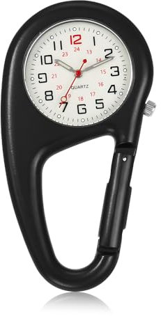 yotutun Taschenuhr Mit Karabiner, Schwesternuhr Digital Krankenschwester Uhr Karabineruhren Leuchtende Pulsuhr Krankenschwestern für Herren Damen Kletterer Doktorkrankenschwester