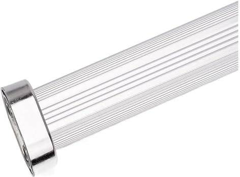 Barra de armario de aluminio para armario, tubo de suspensión ajustable resistente de 23 a 55 pulgadas, elegante negro/marrón/dorado/plateado, ideal para almacenamiento de ropa y nización