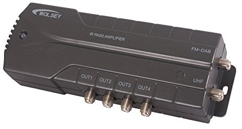 Wolsey 4 Way LTE IR Pass Distribution Amplifier - Black, 334022-LTE