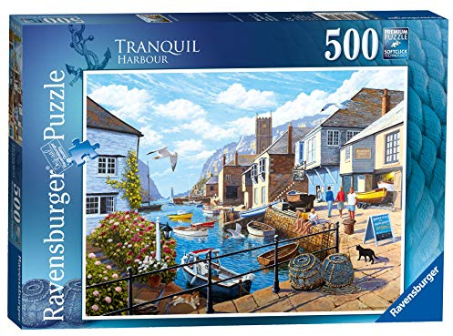 Ravensburger Tranquil Harbour 500 Piece Jigsaw Puzzle for Adults & for Kids Age 10 and Up