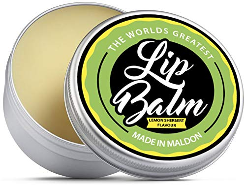 Lip Balm Lemon Sherbet Flavored 15ml – Natural And Organic Ingredients - Shea Butter Beeswax Jojoba & Hemp Seed Oil – Soothes & Hydrates Dry Lips – Natural Lip Care