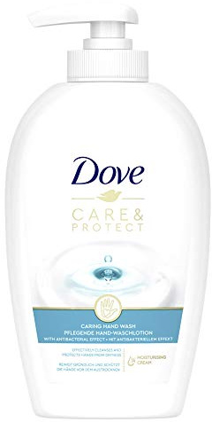 Dove Care & Protect Nourishing Hand Wash Lotion Intensive Cleansing Liquid Soap with 5-Moisture Complex and Antibacterial Effect 250 ml Pack of 1