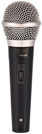 Micrófono dinámico omnidireccional para interpretación de música vocal de karaoke, micrófono de voz claro con cable profesional de mano, sonido más claro y fuerte.