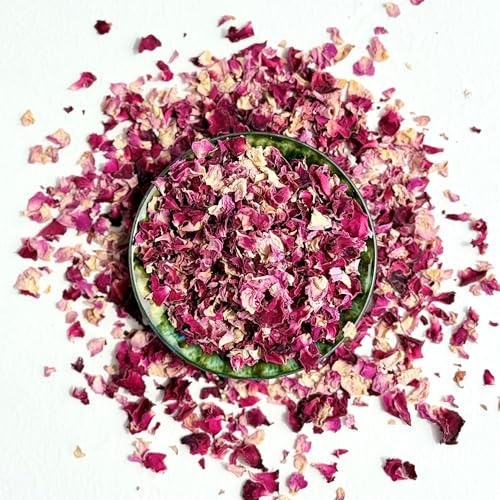 Edible Pink & Red Rose Dried Flower Petal Mix - 100g - Food Grade - Culinary - Cake - Bake - Decoration (110)