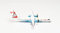 herpa 571968 Austrian Airlines Bombardier Q400 Modell Flugzeug Modellbau Miniaturmodelle Sammlerstück, Mehrfarbig